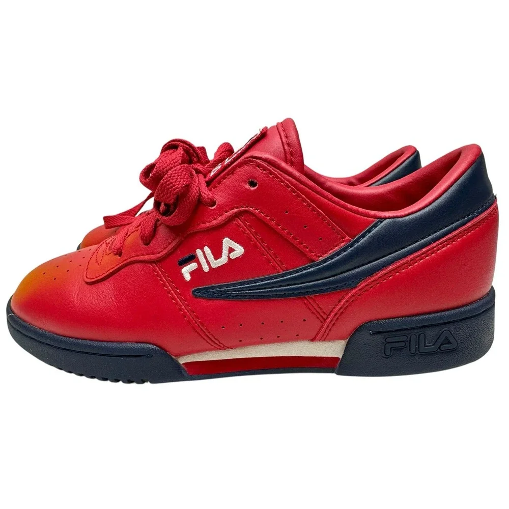 FILA Original Fitness Red Blue 3VF 80105-640 Sneakers  Size 6‎